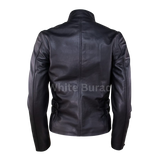 Black leather jacket 
