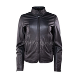 Black leather jacket 