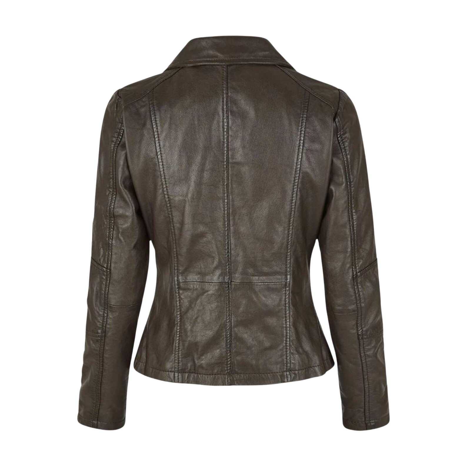 Brown leather jacket 