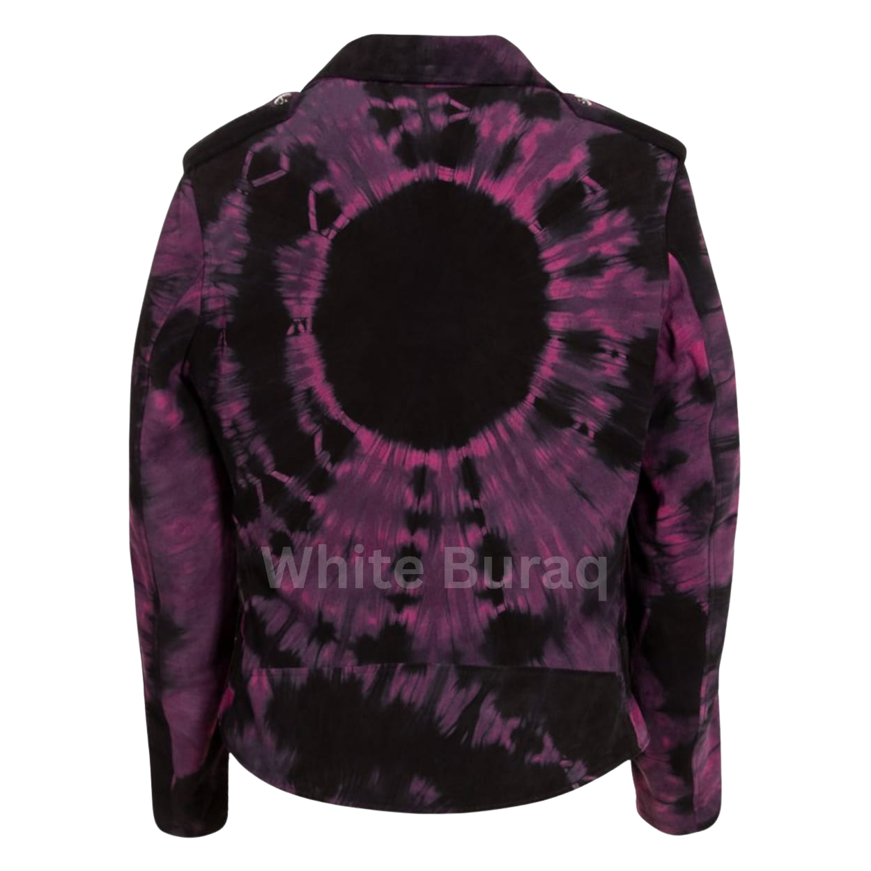 Purple and black tie-dye jacket 