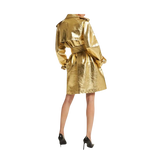 Gold Leather Coat