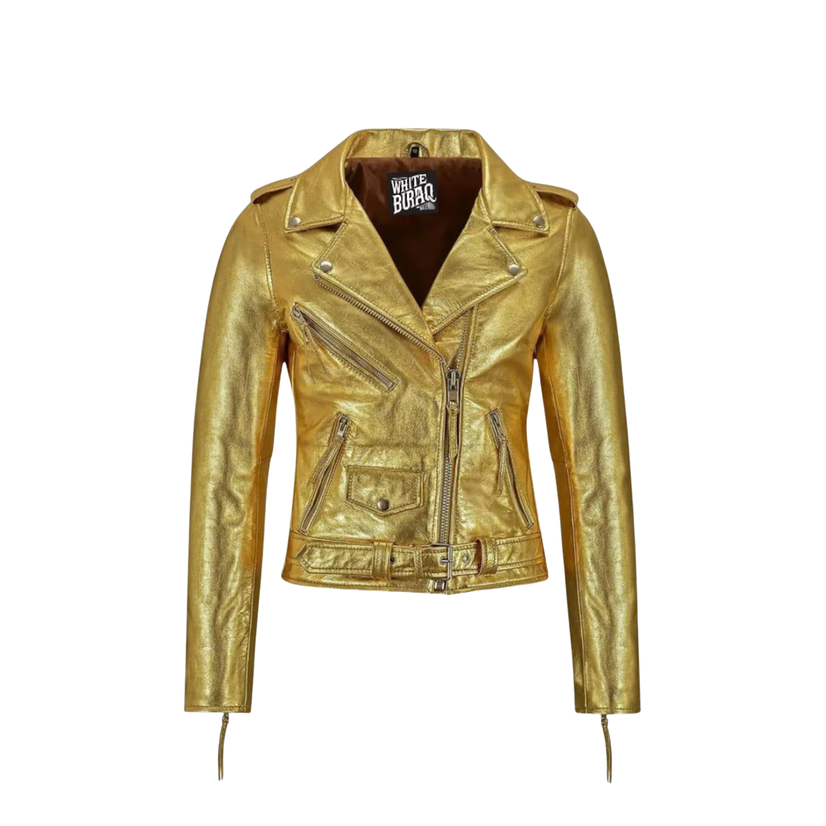 Gold leather jacket 