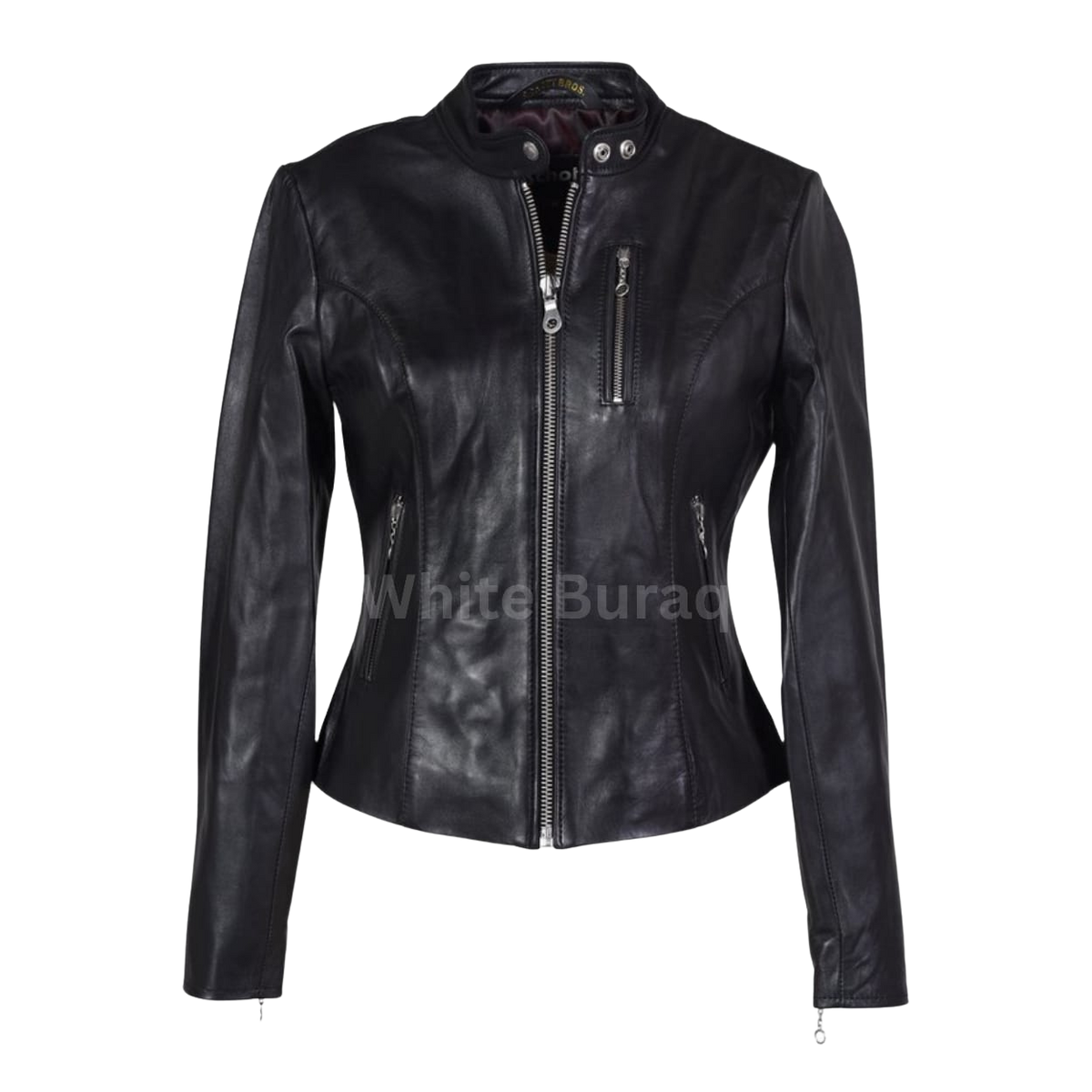 Black leather jacket 