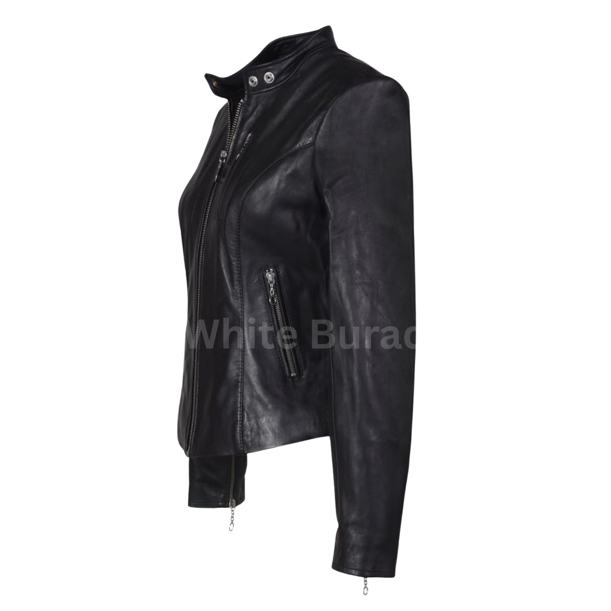 Black leather jacket 