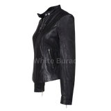 Black leather jacket 