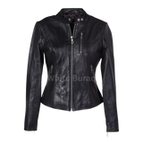 Black leather jacket 