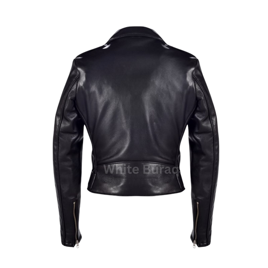 Black leather jacket