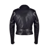 Black leather jacket