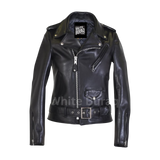 Black leather jacket 