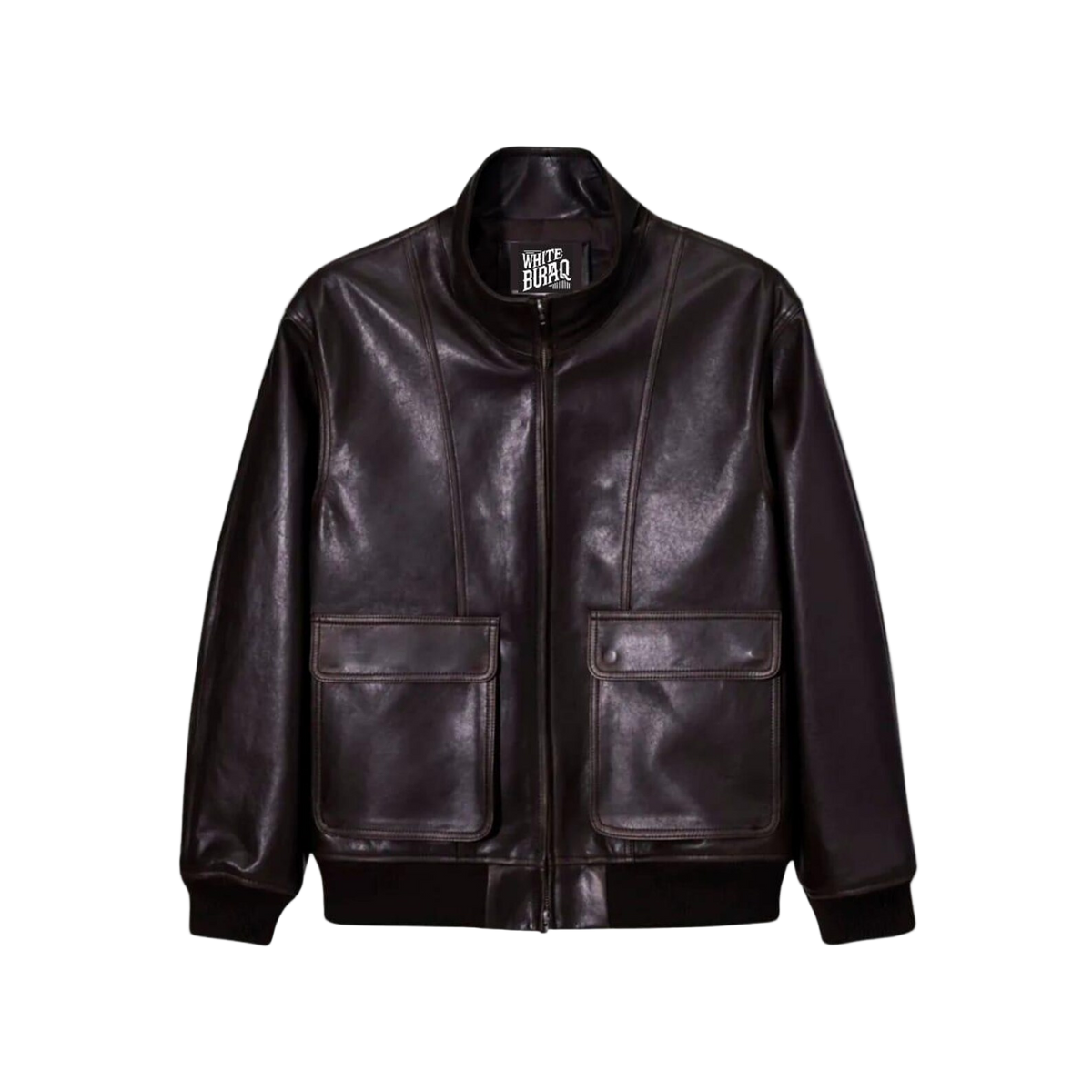 Black leather jacket 