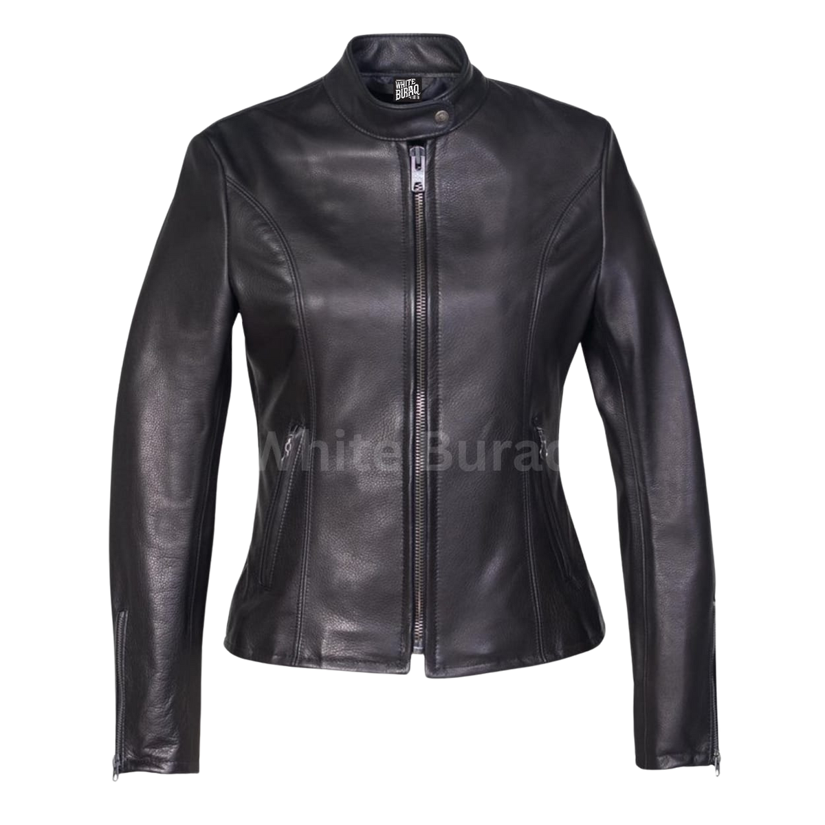 Black leather jacket 