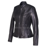 Black leather jacket 