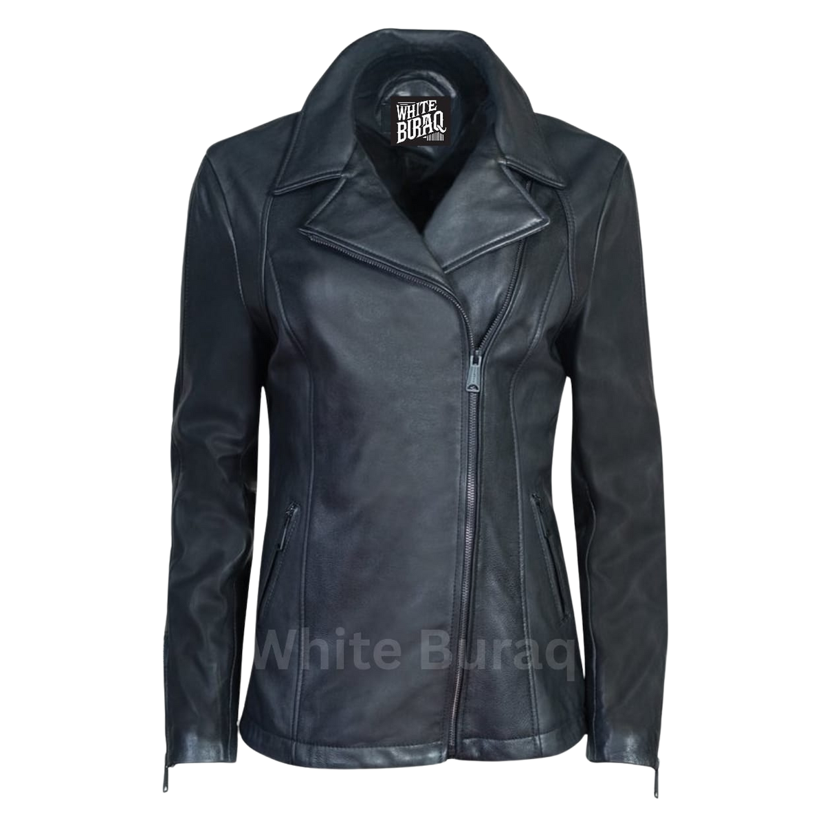 Black leather jacket 