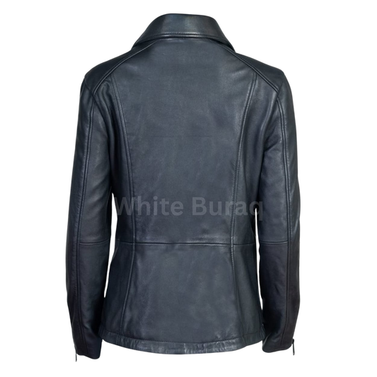 Black leather jacket