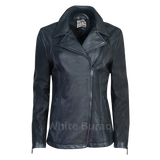 Black leather jacket 