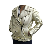 Gold leather jacket 