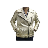 Gold leather jacket 