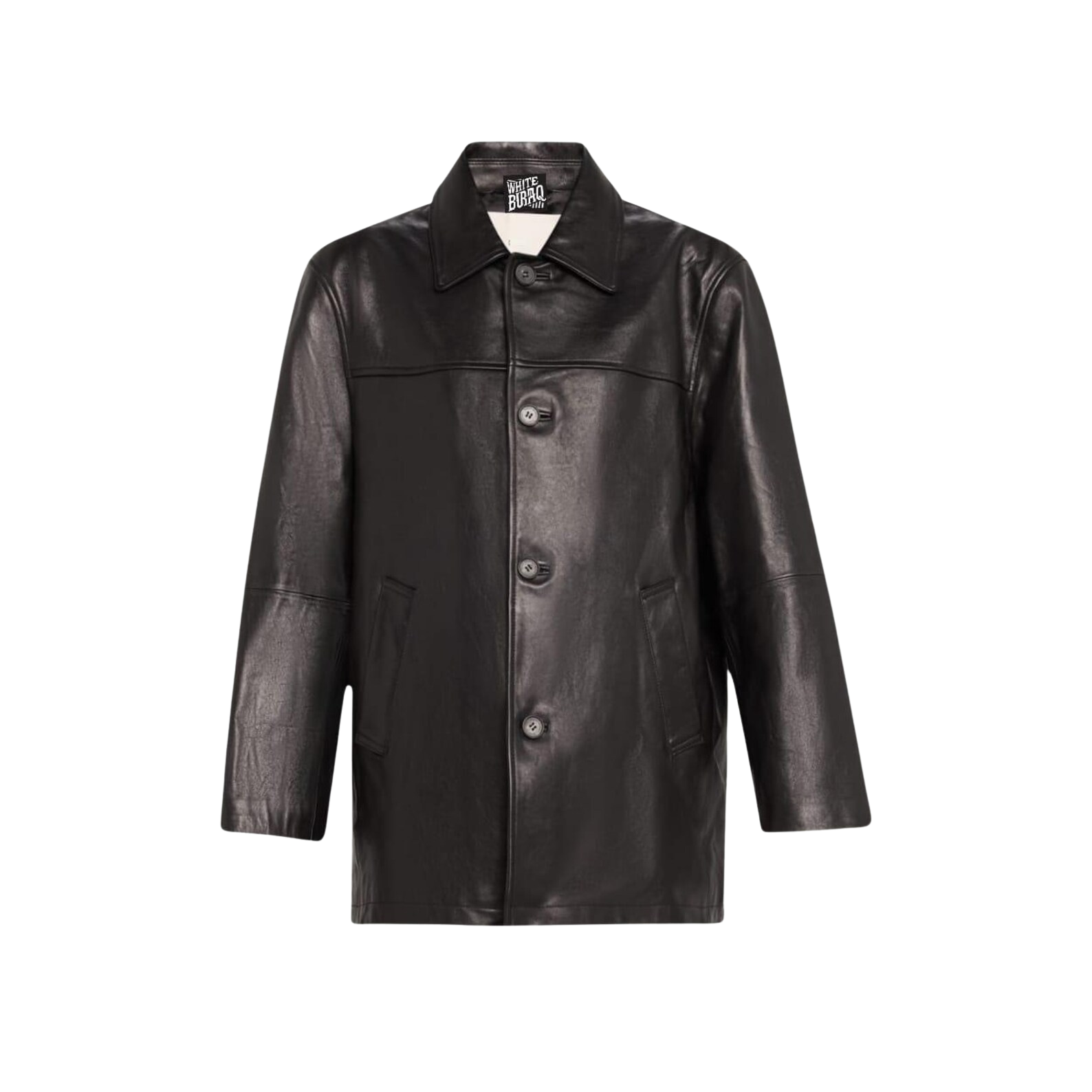 Black leather jacket 