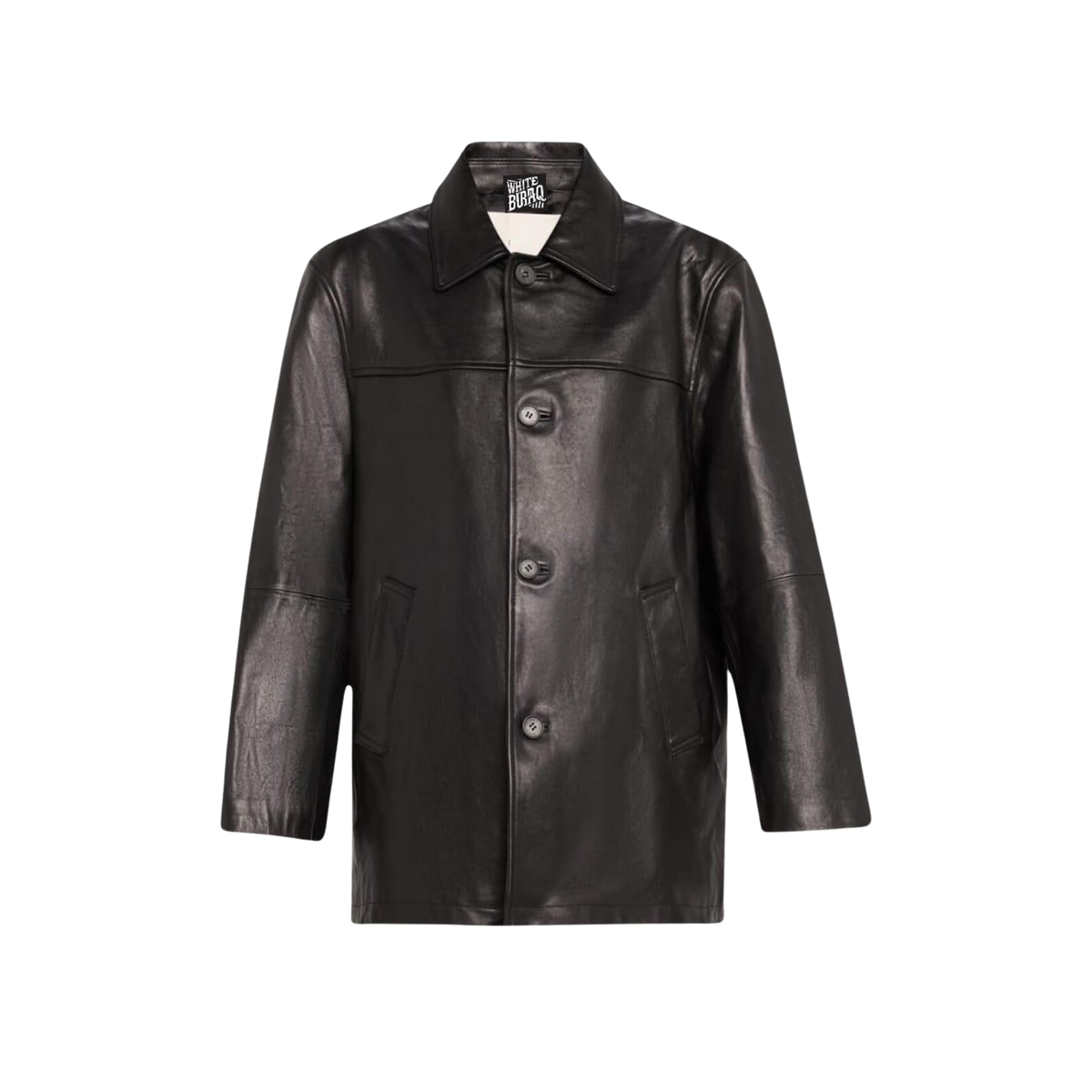 Black leather jacket 