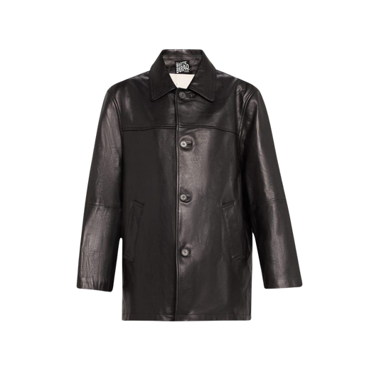 Black leather jacket 