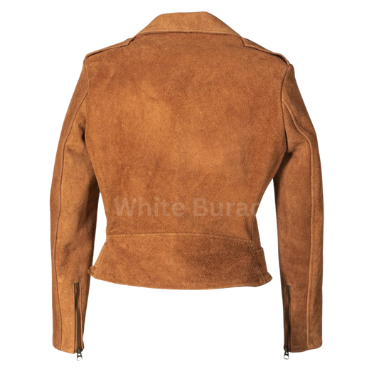 Brown suede jacket 