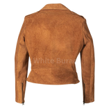 Brown suede jacket 