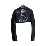 Black textured jacket 