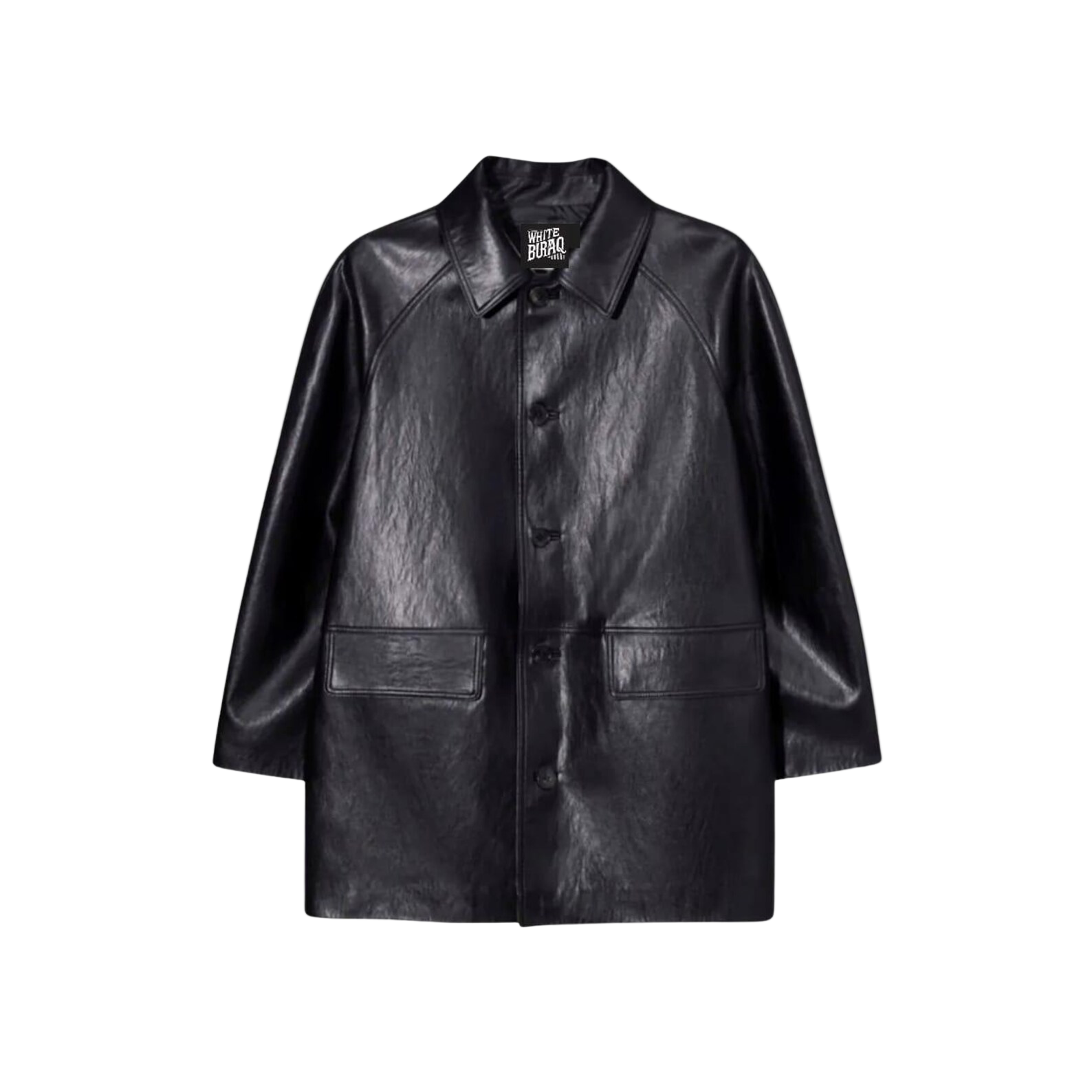 Black leather jacket 