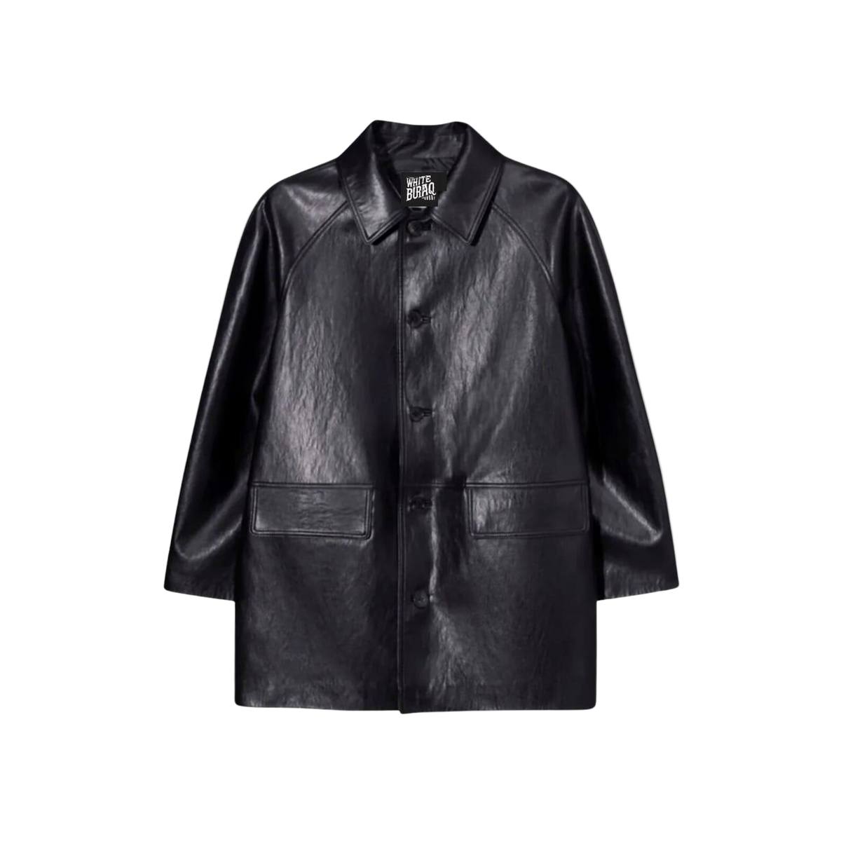 Black leather jacket 