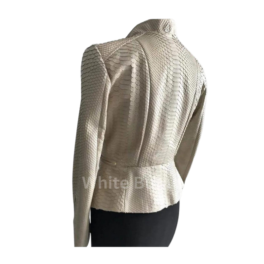 Textured beige jacket 