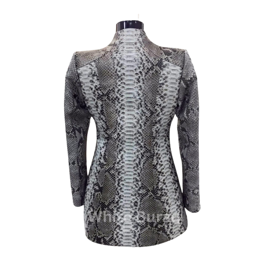 Snakeskin patterned dress o