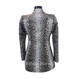 Snakeskin patterned dress o