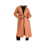 Orange trench coat