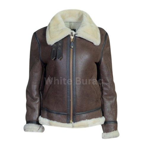 B-3 shearling sheepskin bomber design
