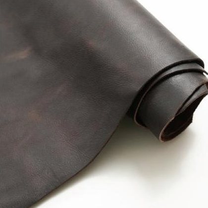 Full-grain leather sample