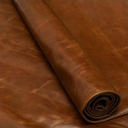 Pull-up leather sample