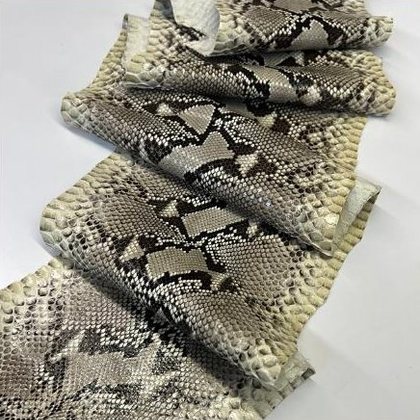 Python leather sample