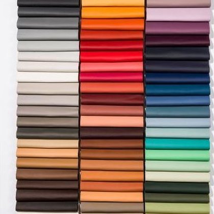 Semi-aniline leather sample