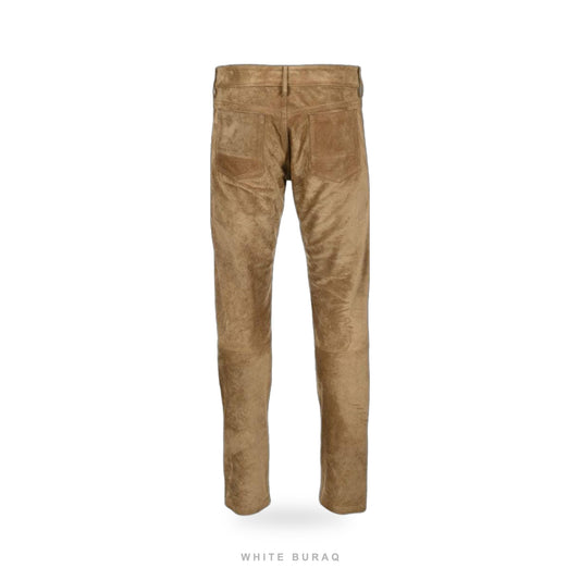 Men's Tan Suede Western Pants – view 2