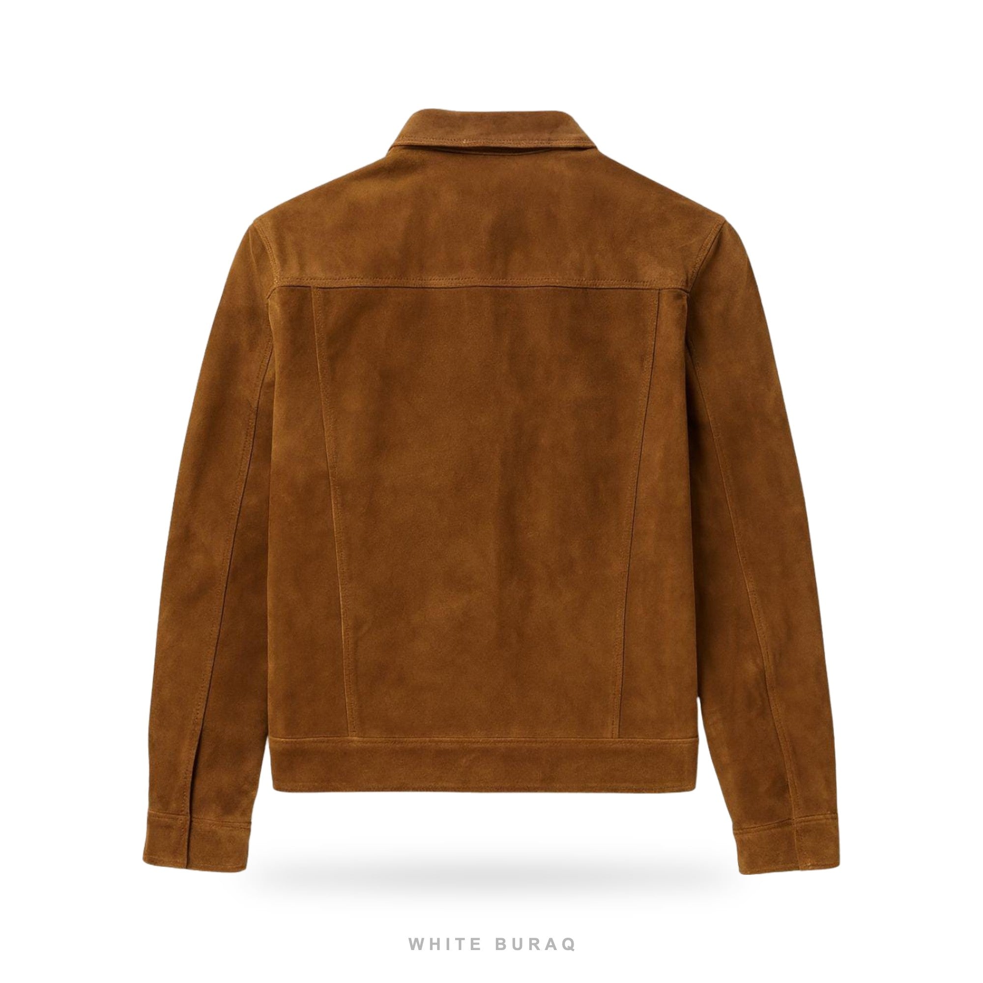 Men's Brown Suede Flap-Pocket Bomber – view 2