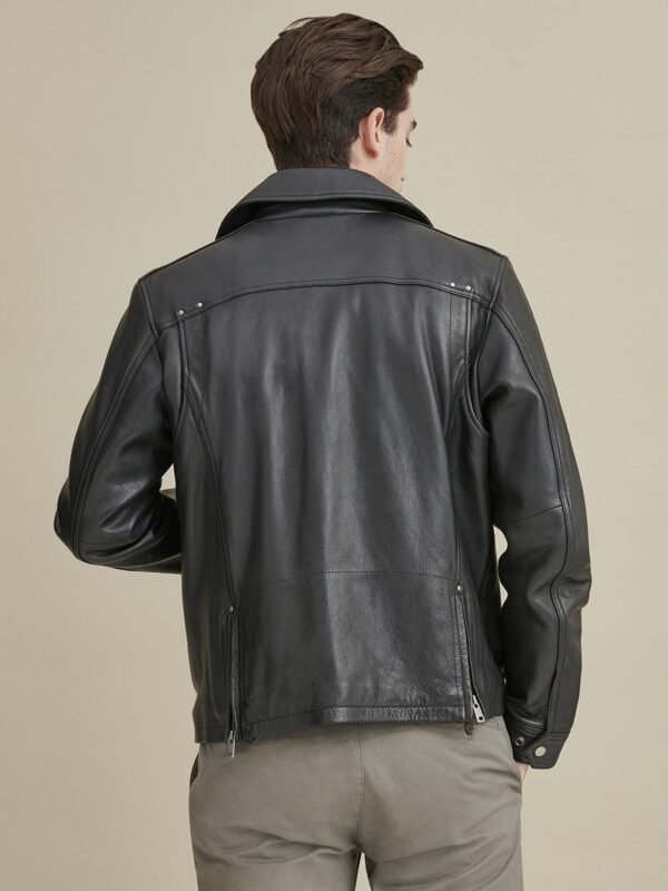 Charlie Leather Moto Jacket - Image 2