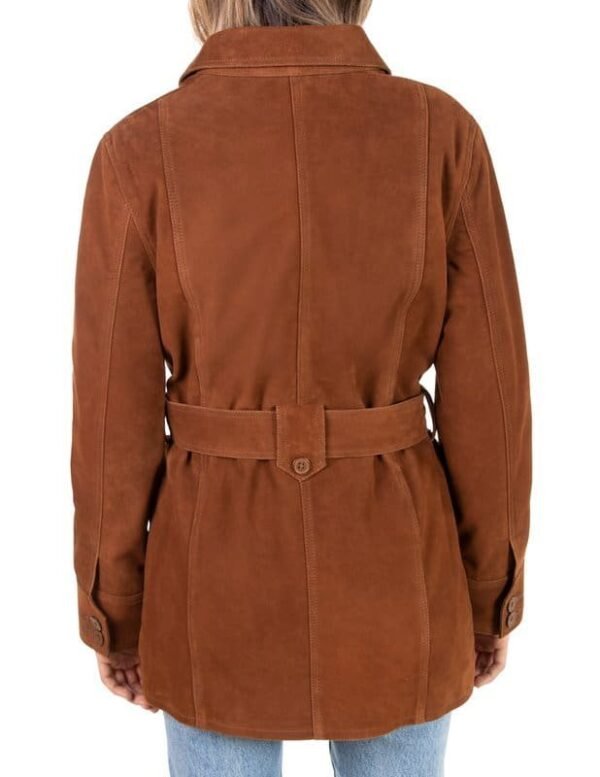 Women's Suede Safari Jacket - Image 2