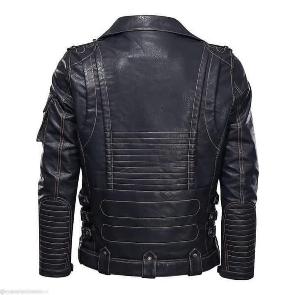 HEAVY DUTY COWHIDE LEATHER JACKET - Image 2