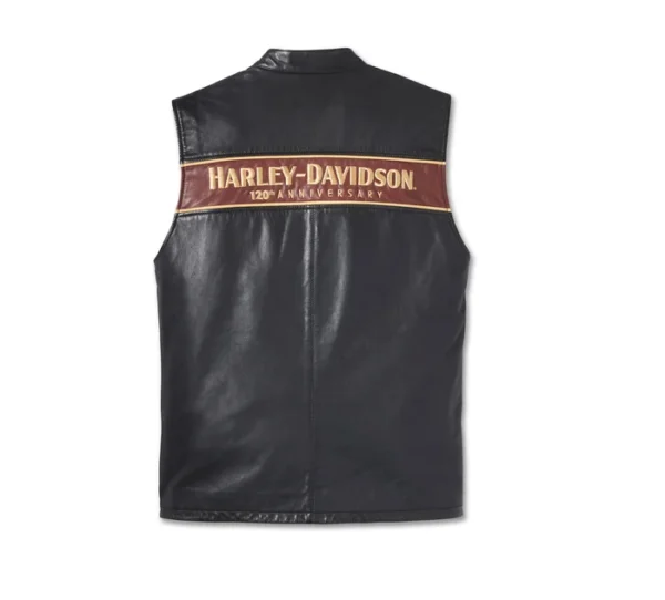 Men’s 120th Anniversary Leather Vest - Image 2