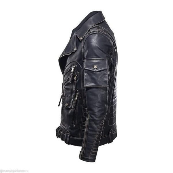 HEAVY DUTY COWHIDE LEATHER JACKET - Image 4