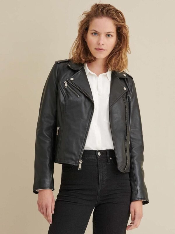 MADELINE ASYMMETRICAL LEATHER JACKET - Image 12