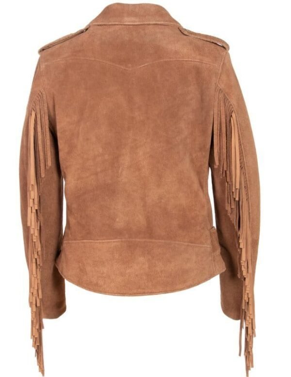 Schott NYC x Grateful Dead Women's Suede Fringed Motorcycle Jacket - Image 2