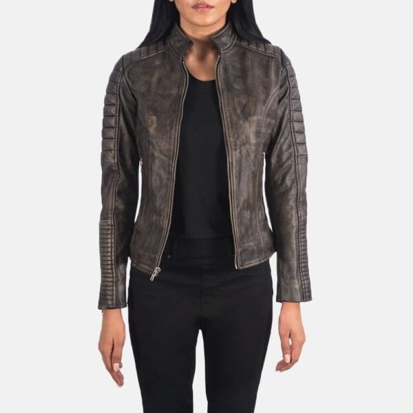 ADALYN QUILTED LEATHER BIKER JACKET - Image 11