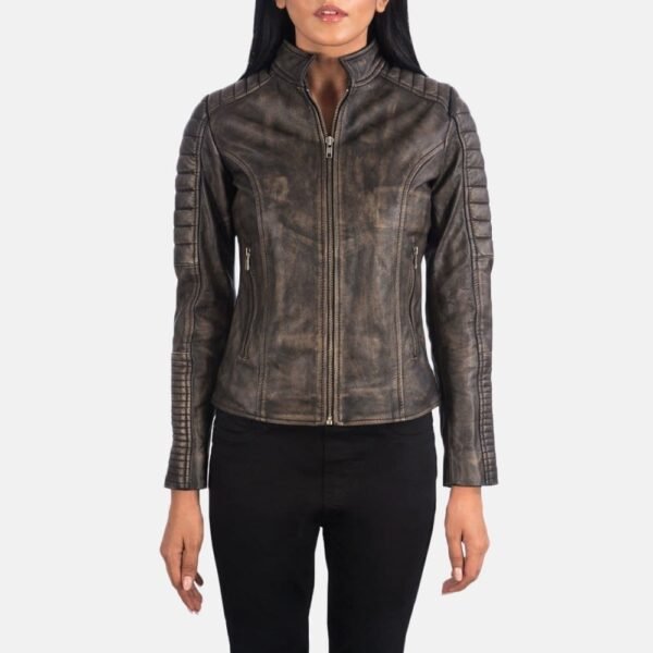 ADALYN QUILTED LEATHER BIKER JACKET - Image 9