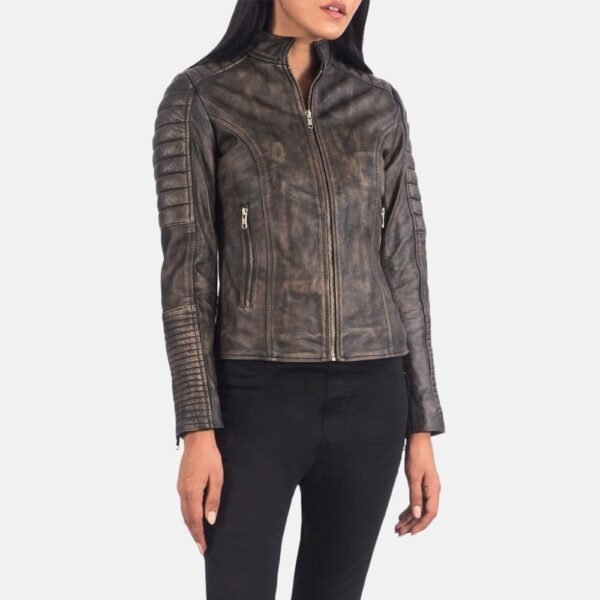 ADALYN QUILTED LEATHER BIKER JACKET - Image 8